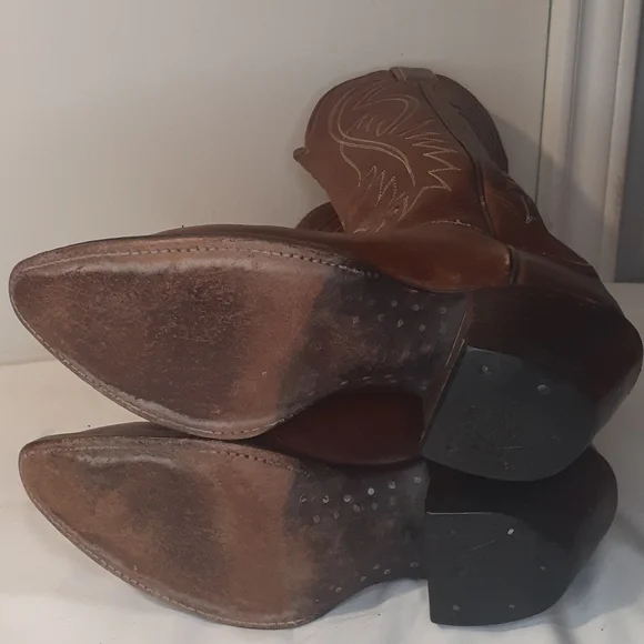 Tony Lama Western Leather Boots - Picture 5 of 6